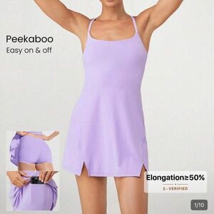 Glowmode Women's Active Tennis Purple Dress